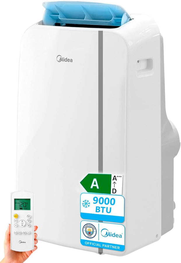 MIDEA Climatiseur PortaSplit Mobile Silencieux 4-in-1| 12000 BTU | Chauffage et Climatisation Portable Prêt à Poser 3,5kW- Clim Mobile avec rafraîchisseur, déshumidificateur, chauffage,ventilateur 1